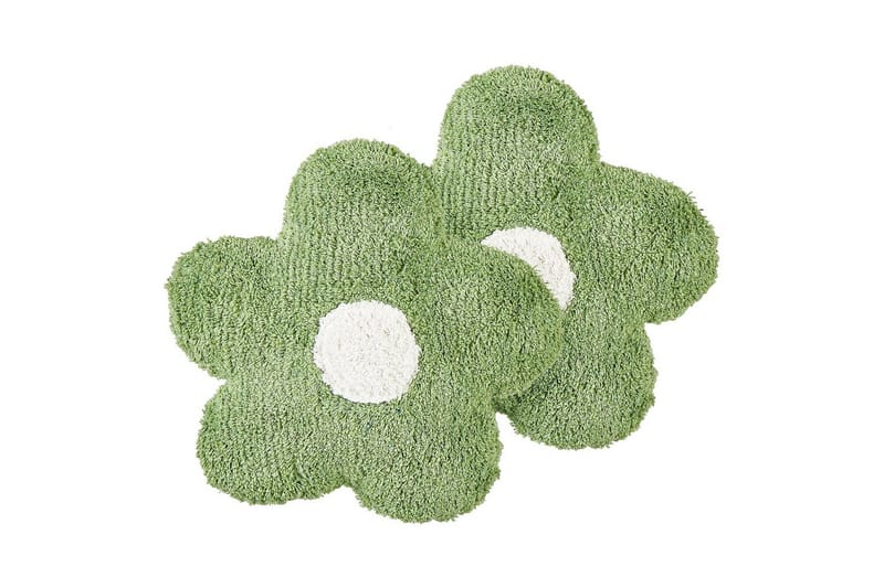 Pyntepuder Sorrel sæt á 2 Grøn/Hvid - Grøn/Hvid - Tekstiler - Pude & plaid - Pyntepuder & pudebetræk