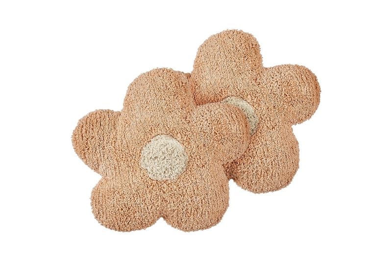 Pyntepuder Sorrel sæt á 2 Rosa/Beige/Hvid - Rosa/Beige/Hvid - Tekstiler - Pude & plaid - Pyntepuder & pudebetræk