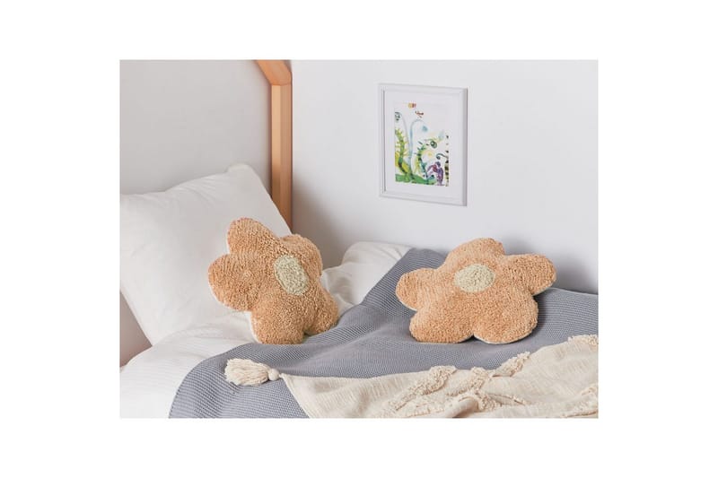 Pyntepuder Sorrel sæt á 2 Rosa/Beige/Hvid - Rosa/Beige/Hvid - Tekstiler - Pude & plaid - Pyntepuder & pudebetræk