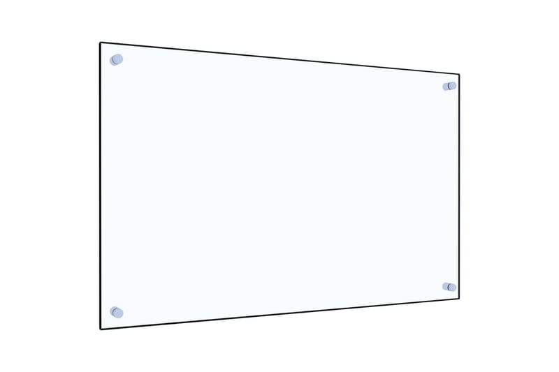 Stænkplade Til Køkkenet 80 X 50 Cm Hærdet Glas Transparent - gennemsigtig - Tekstiler - Pude & plaid - Pyntepuder & pudebetræk