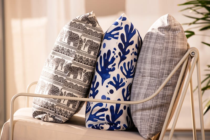 Stuarte Pudebetræk Pudebetræk Blå - Fritab - Tekstiler - Pude & plaid - Pyntepuder & pudebetræk