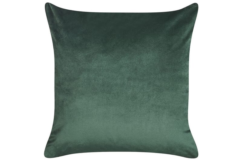 Pyntepuder Sunflower sæt á 2 Grøn/guld - Grøn/guld - Tekstiler - Pude & plaid - Udendørs puder