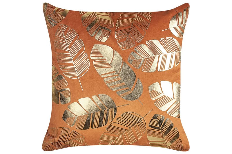 Pyntepuder Sunflower sæt á 2 Orange/Guld - Orange/Guld - Tekstiler - Pude & plaid - Udendørs puder