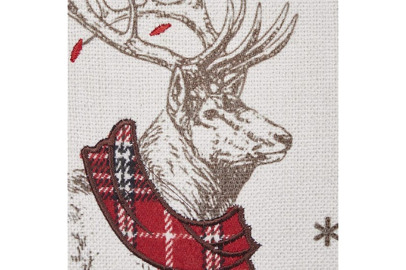 Pyntepuder Sven sæt af 2 Hvid/Rød, Rektangulær - Hvid/Rød, Rektangulær - Tekstiler - Pude & plaid - Udendørs puder