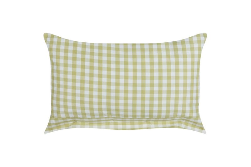 Pyntepuder Talya sæt om 2 Grønt/hvidt/lyst træ, Rektangulær - Grønt/hvidt/lyst træ, Rektangulær - Tekstiler - Pude & plaid - Pyntepuder & pudebetræk