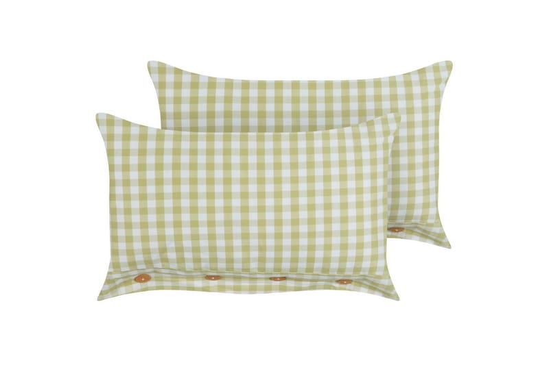 Pyntepuder Talya sæt om 2 Grønt/hvidt/lyst træ, Rektangulær, Grønt/hvidt/lyst træ, Rektangulær