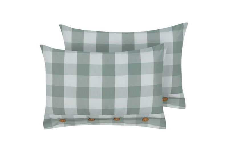 Pyntepuder Tamnine sæt om 2 Mintgrøn/Hvid, Rektangulær, Mintgrøn/Hvid, Rektangulær