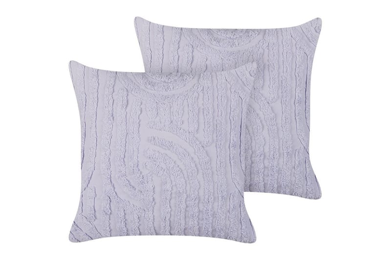 Pyntepuder Tellima sæt om 2 Violet - Violet - Tekstiler - Pude & plaid - Udendørs puder