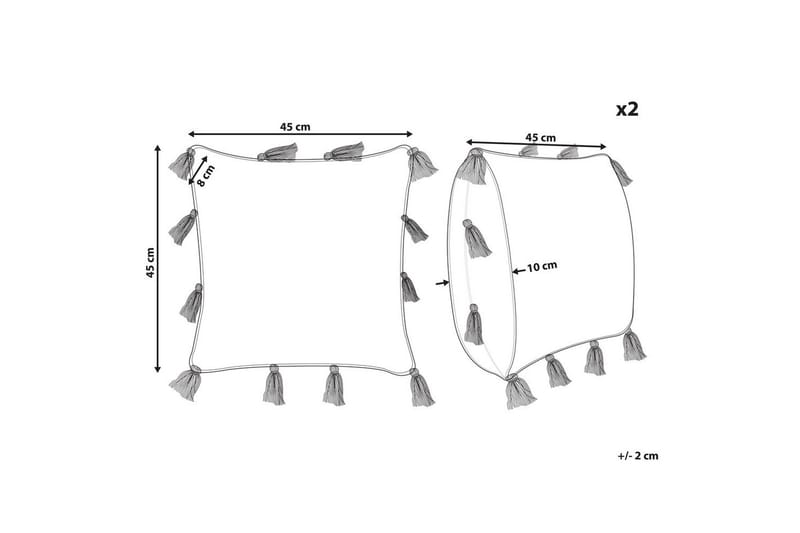 Pyntepuder Torenia sæt af 2 - Tekstiler - Pude & plaid - Pyntepuder & pudebetræk