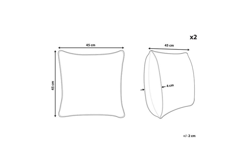 Pyntepuder Tricornio sæt á 2 - Tekstiler - Pude & plaid - Pyntepuder & pudebetræk