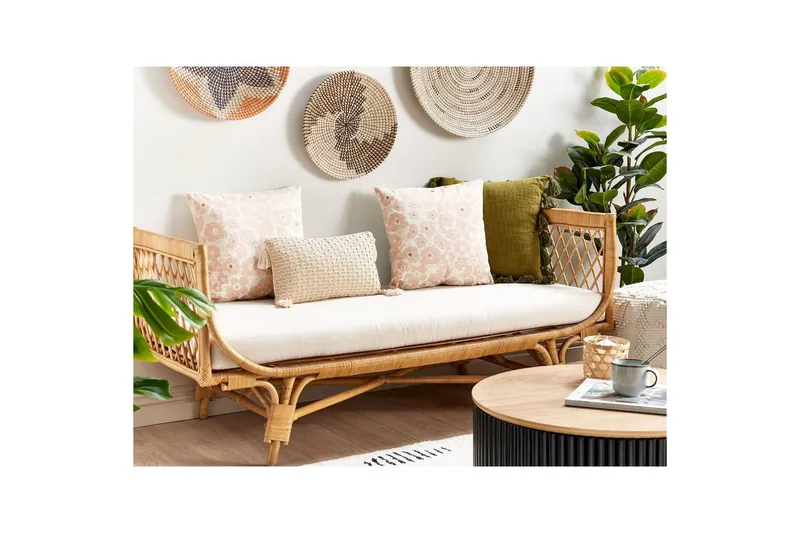 Pyntepuder Triteleia sæt á 2 Rosa/guld/beige - Rosa/guld/beige - Tekstiler - Pude & plaid - Pyntepuder & pudebetræk