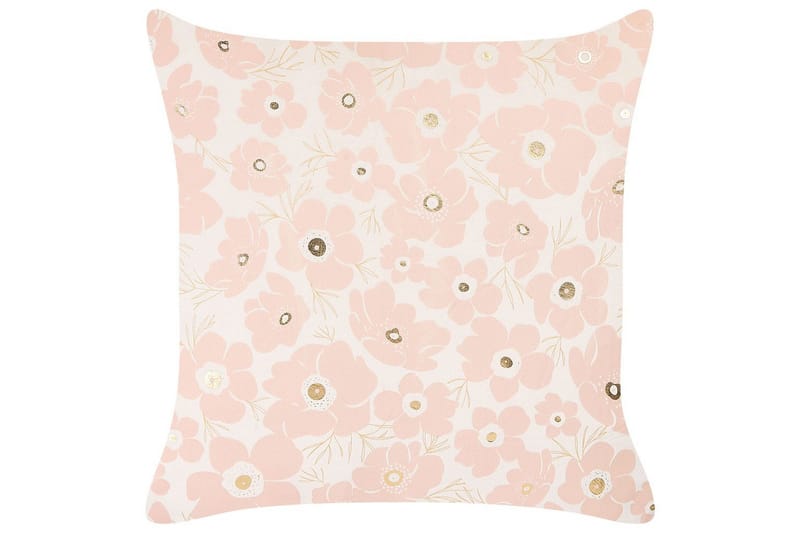 Pyntepuder Triteleia sæt á 2 Rosa/guld/beige - Rosa/guld/beige - Tekstiler - Pude & plaid - Pyntepuder & pudebetræk