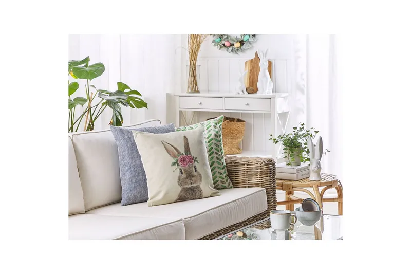 Pyntepuder Tulipa sæt af 2 - Tekstiler - Pude & plaid - Pyntepuder & pudebetræk