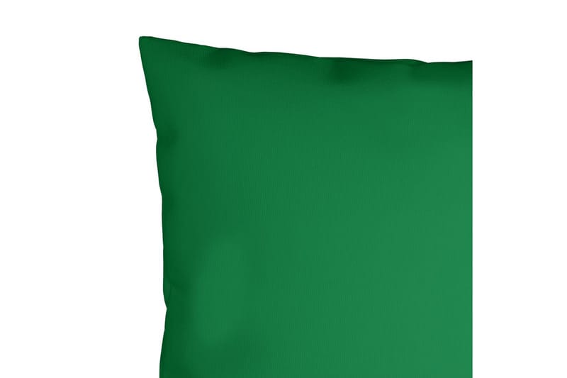 Udendørspuder 4 stk. 40x40 cm stof grøn - Grøn - Pyntepuder & pudebetræk