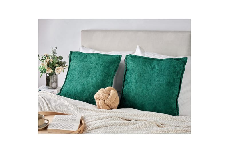 Pyntepuder Verpis sæt af 2 Grøn - Grøn - Tekstiler - Pude & plaid - Pyntepuder & pudebetræk