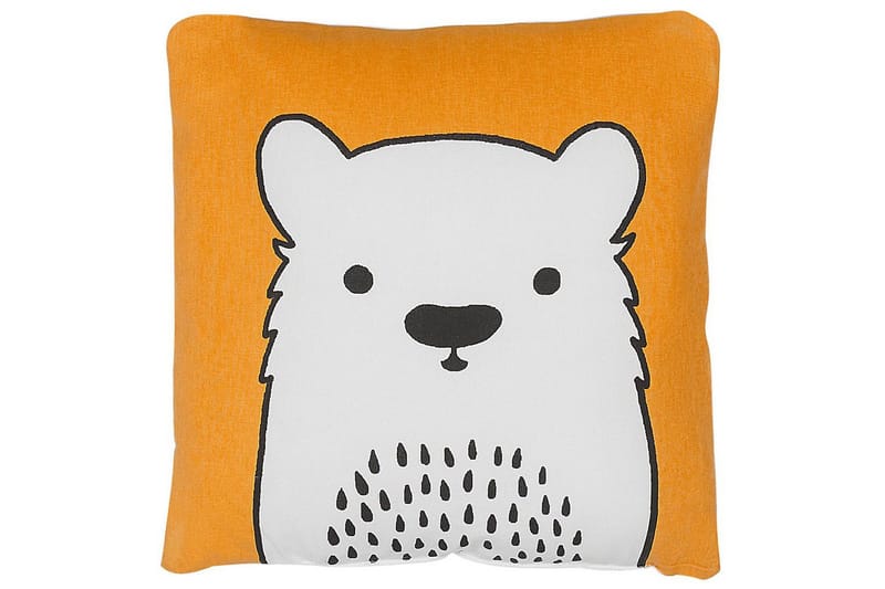 Pyntepuder Waranasi Orange/Hvid/Sort, Orange/Hvid/Sort