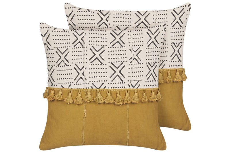 Pyntepuder Woodi sæt af 2, undefined