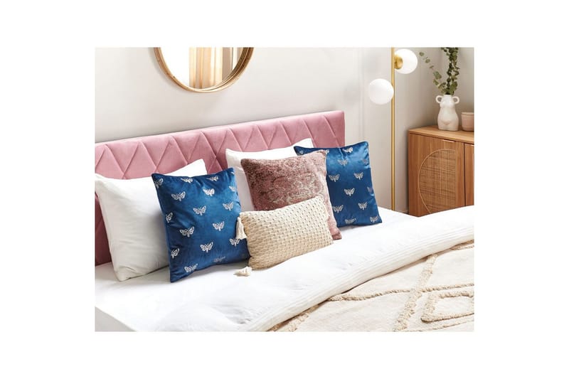 Pyntepuder Yuzuri sæt af 2 Blå/Sølv - Blå/Sølv - Tekstiler - Pude & plaid - Pyntepuder & pudebetræk