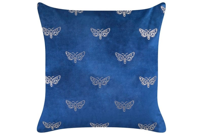 Pyntepuder Yuzuri sæt af 2 Blå/Sølv - Blå/Sølv - Tekstiler - Pude & plaid - Pyntepuder & pudebetræk