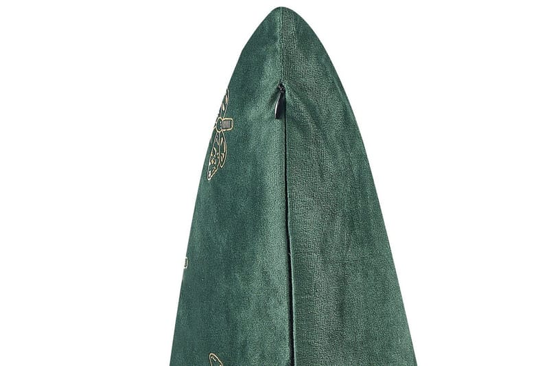 Pyntepuder Yuzuri sæt af 2 Grøn/guld - Grøn/guld - Tekstiler - Pude & plaid - Pyntepuder & pudebetræk