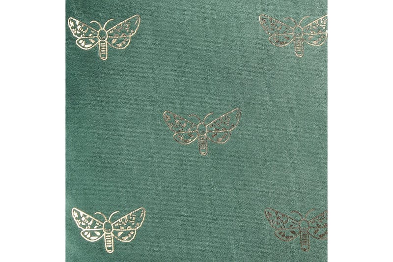 Pyntepuder Yuzuri sæt af 2 Grøn/guld - Grøn/guld - Tekstiler - Pude & plaid - Pyntepuder & pudebetræk