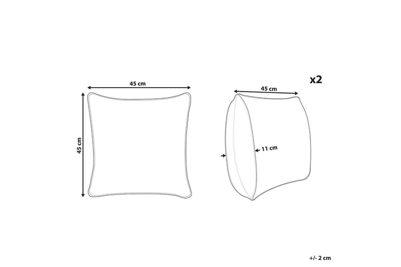 Pyntepuder Zamia sæt af 2 - Tekstiler - Pude & plaid - Udendørs puder