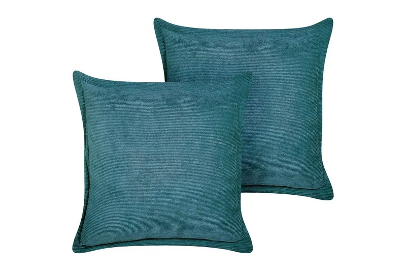 Pyntepuder Zinnia sæt af 2 Blå, Firkantet, Blå, Firkantet