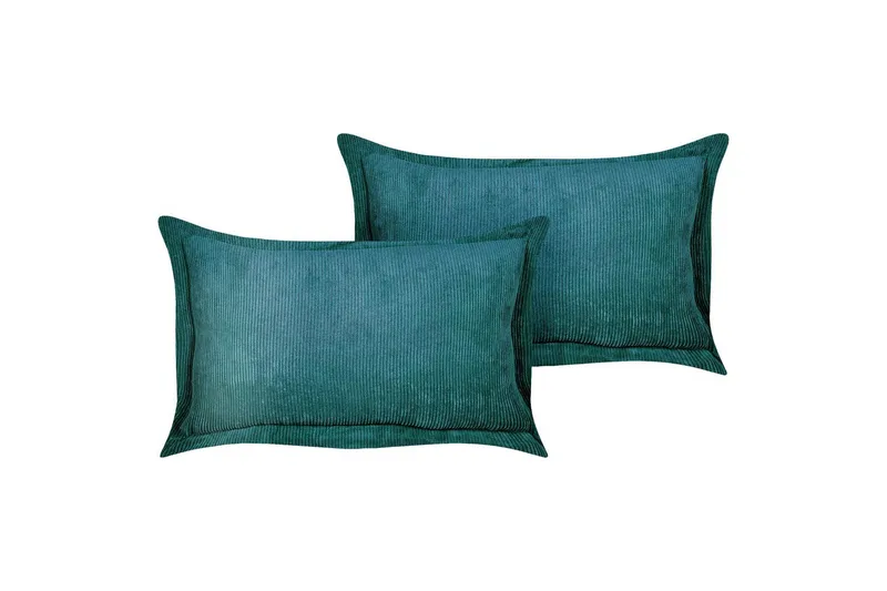 Pyntepuder Zinnia sæt af 2 Blå, Rektangulær, Blå, Rektangulær