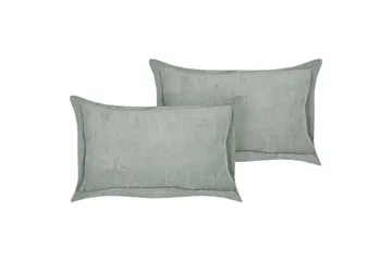 Pyntepuder Zinnia sæt af 2 Grøn, Rektangulær