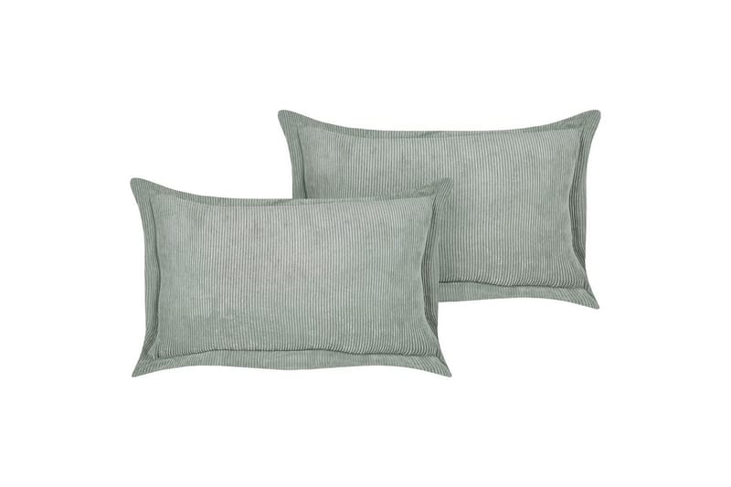 Pyntepuder Zinnia sæt af 2 Grøn, Rektangulær - Grøn, Rektangulær - Tekstiler - Pude & plaid - Pyntepuder & pudebetræk