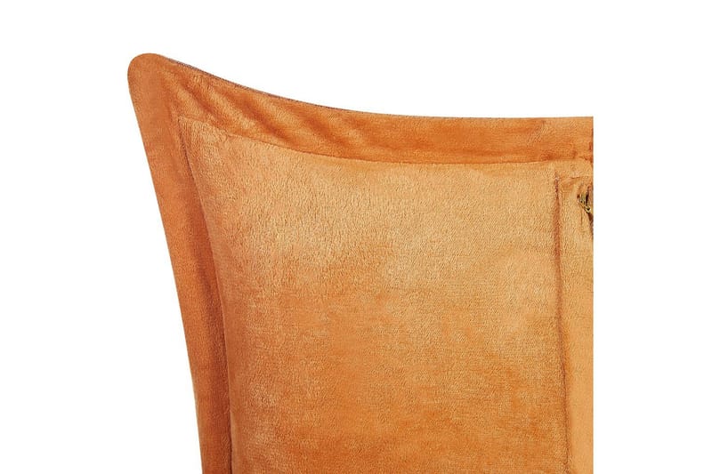 Pyntepuder Zinnia sæt af 2 Orange, Firkantet - Orange, Firkantet - Tekstiler - Pude & plaid - Pyntepuder & pudebetræk