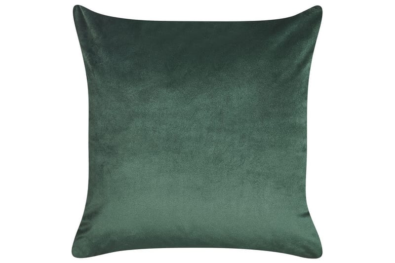 Pyntepuder Philodendron sæt af 2 Grøn/guld - Grøn/guld - Tekstiler - Pude & plaid - Pyntepuder & pudebetræk