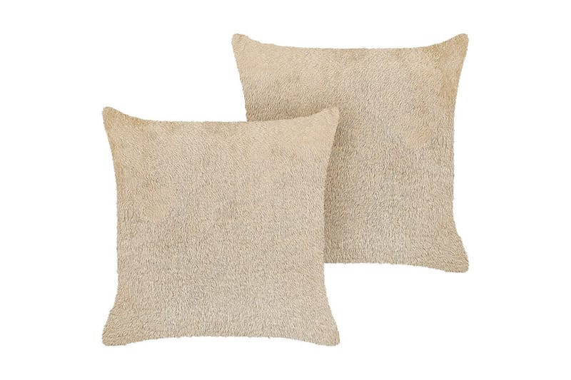 Pyntepuder Pilea sæt af 2 Beige - Beige - Tekstiler - Pude & plaid - Udendørs puder