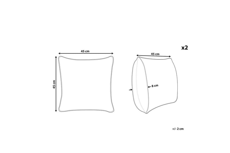 Pyntepuder Pebermynte sæt af 2 - Tekstiler - Pude & plaid - Pyntepuder & pudebetræk