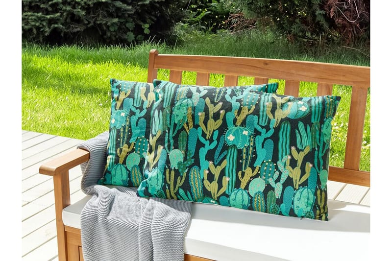 Ruffano Udendørspude 42x60 cm - Grøn/Blå - Tekstiler - Pude & plaid - Udendørs puder