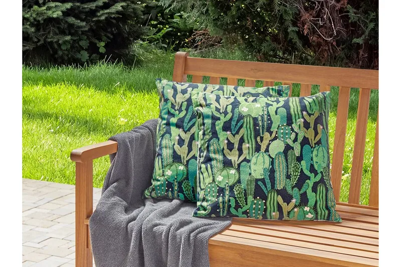 Ruffano Udendørspude 45x45 cm - Grøn/Blå - Tekstiler - Pude & plaid - Udendørs puder