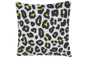 Runge Udendørspude 45x45 cm - Hvid/Sort/Gul - Tekstiler - Pude & plaid - Udendørs puder