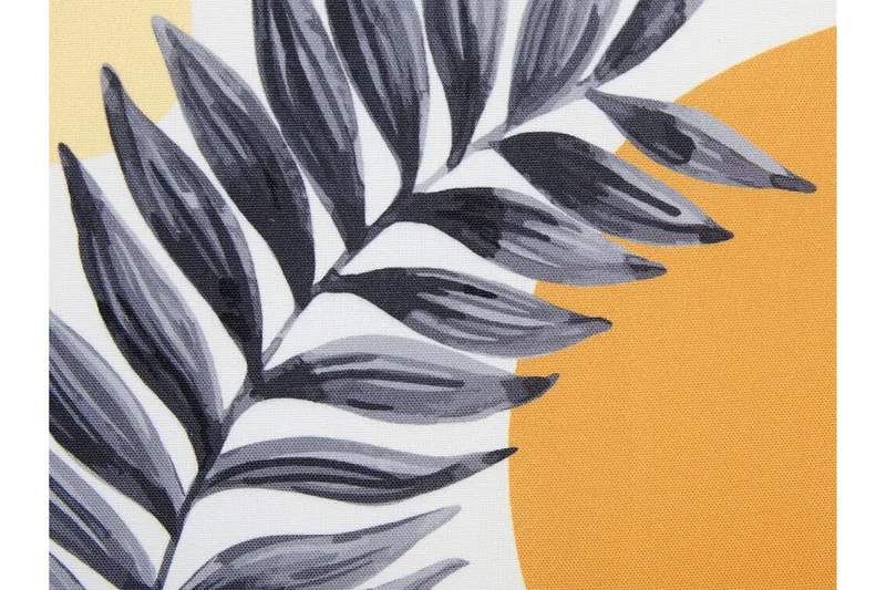 Saguenay Udendørspude 40 cm Rund - Hvid/Sort/Orange/Gul - Tekstiler - Pude & plaid - Udendørs puder