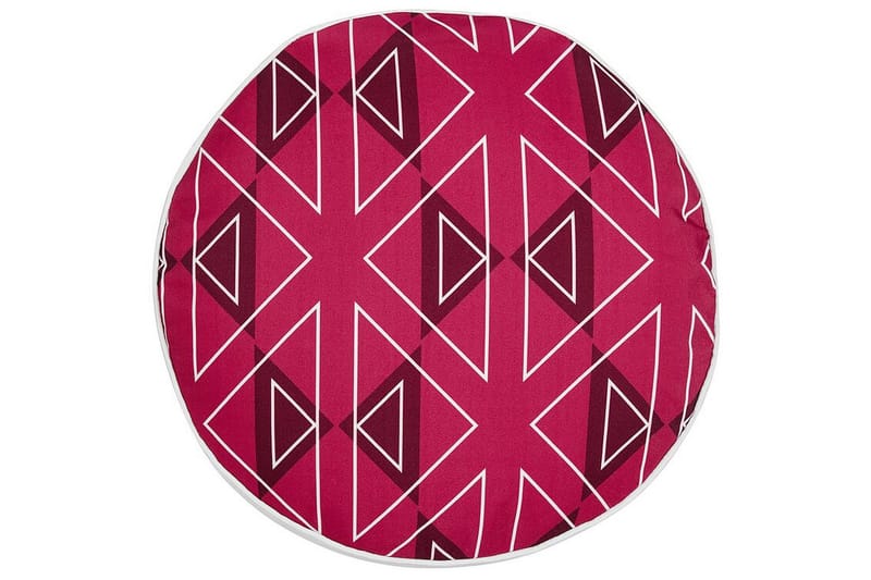 Santa Rosa Udendørspude 40 cm Rund 2 stk - Pink/Hvid - Tekstiler - Pude & plaid - Udendørs puder