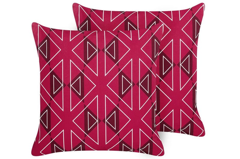 Santa Rosa Udendørspude 45x45 cm - Pink/Hvid - Tekstiler - Pude & plaid - Udendørs puder