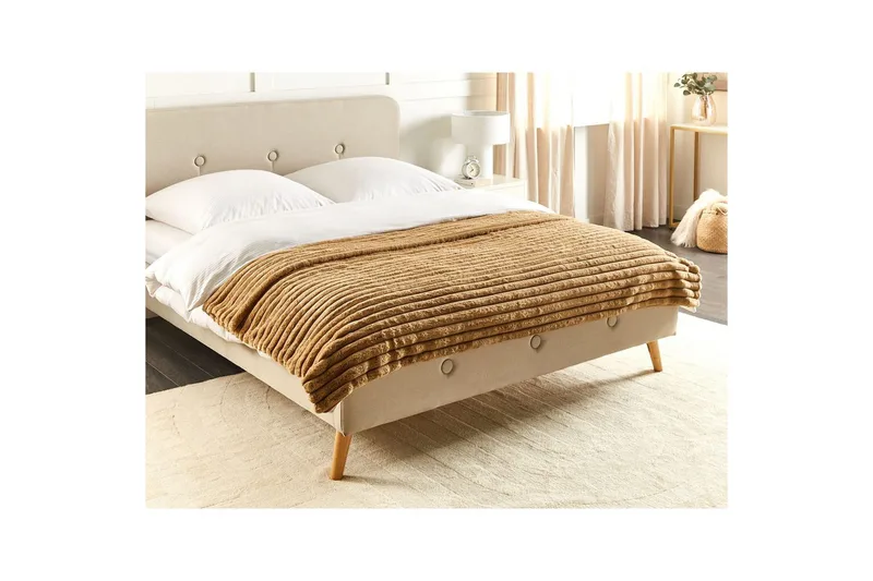 Sengetæppe Rakya Brun, 150x200 cm - Brun, 150x200 cm - Tekstiler - Pude & plaid - Tæpper & plaider