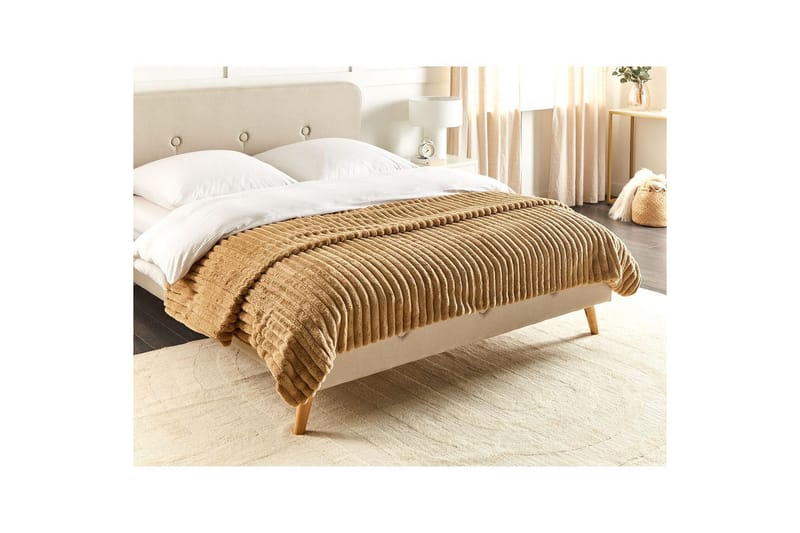 Sengetæppe Rakya Brun, 200x220 cm - Brun, 200x220 cm - Tekstiler - Pude & plaid - Tæpper & plaider