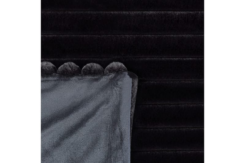 Sengetæppe Rakya Sort, 200x220 cm - Sort, 200x220 cm - Tekstiler - Pude & plaid - Tæpper & plaider