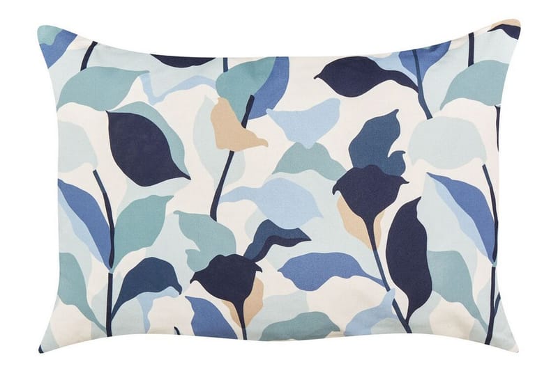 Smithers Udendørspude 42x60 cm, Blå/Hvid