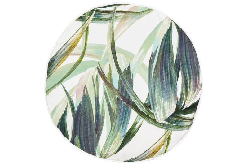 Sorel Udendørspude 40 cm Rund, Grøn/Hvid