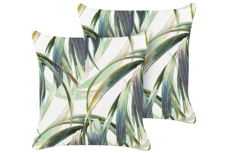 Sorel Udendørspude 45x45 cm - Grøn/Hvid - Tekstiler - Pude & plaid - Udendørs puder