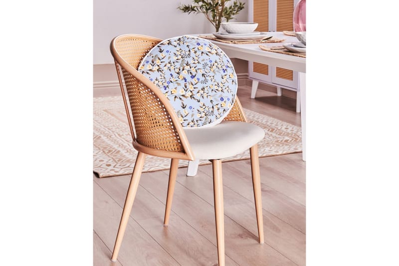 Specchia Udendørspude 40 cm Rund 2 stk - Blå/Grøn/Gul - Tekstiler - Pude & plaid - Udendørs puder