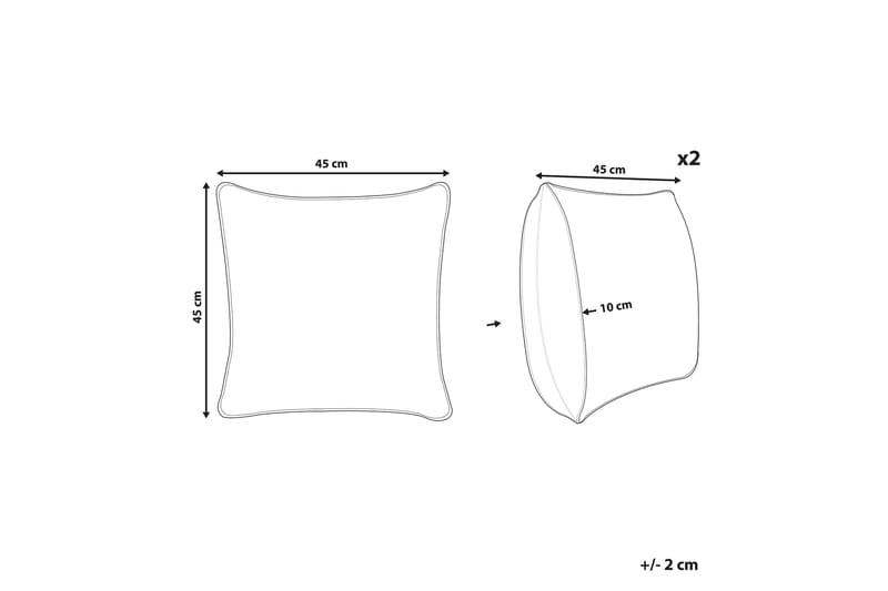 Specchia Udendørspude 45x45 cm - Blå, Grøn, Gul - Tekstiler - Pude & plaid - Udendørs puder