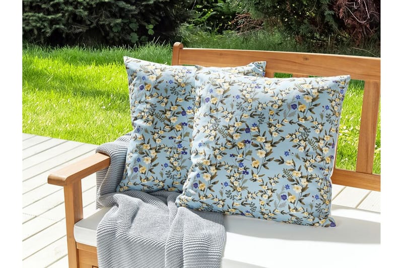 Specchia Udendørspude 45x45 cm - Blå, Grøn, Gul - Tekstiler - Pude & plaid - Udendørs puder