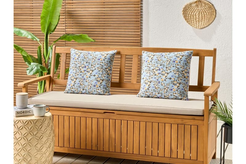 Specchia Udendørspude 45x45 cm - Blå, Grøn, Gul - Tekstiler - Pude & plaid - Udendørs puder